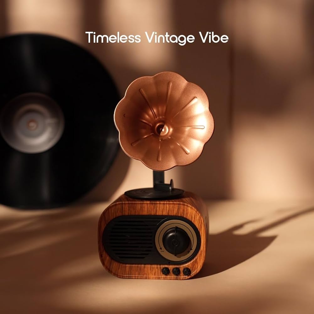 Retro Gramophone Rechargeable Bluetooth Speaker