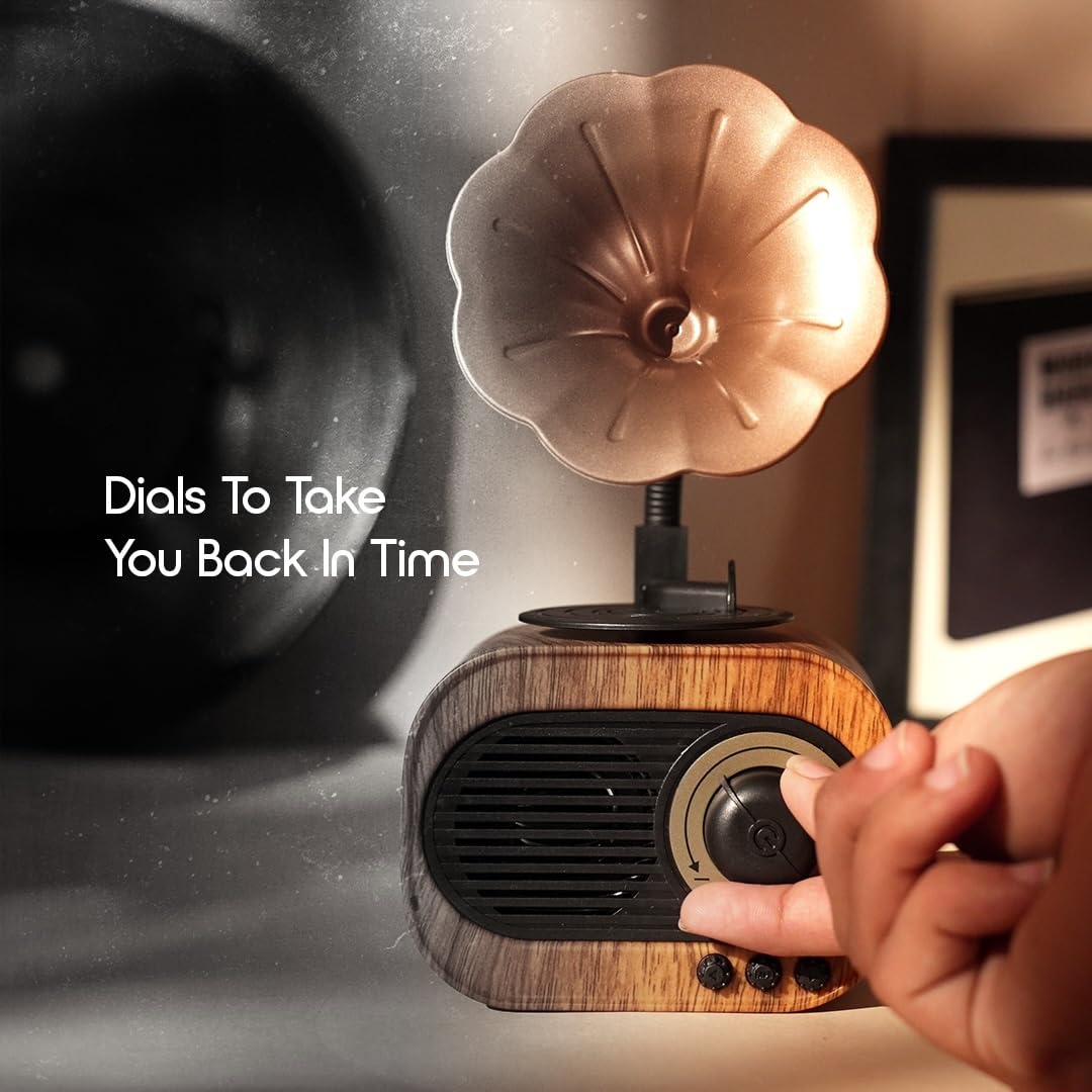Retro Gramophone Rechargeable Bluetooth Speaker