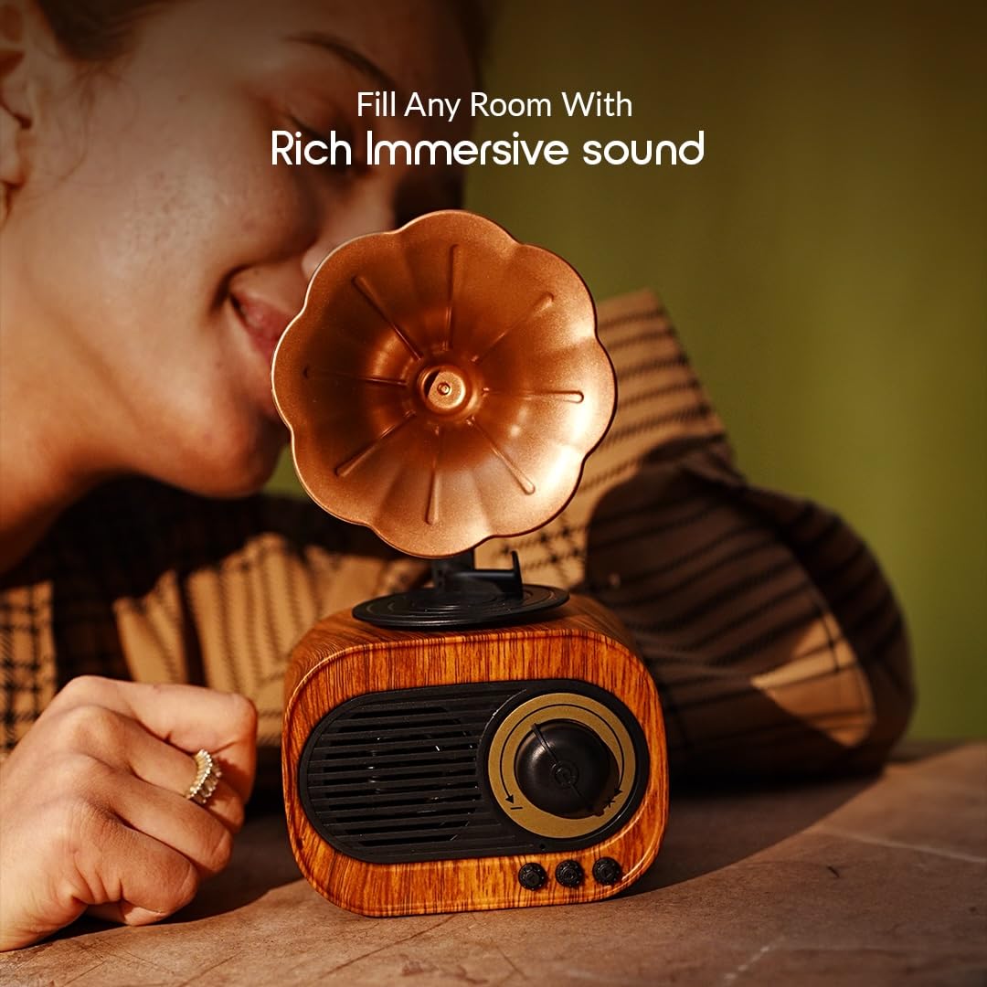 Retro Gramophone Rechargeable Bluetooth Speaker
