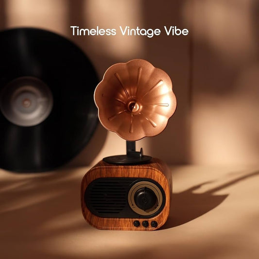 Retro Gramophone Rechargeable Bluetooth Speaker